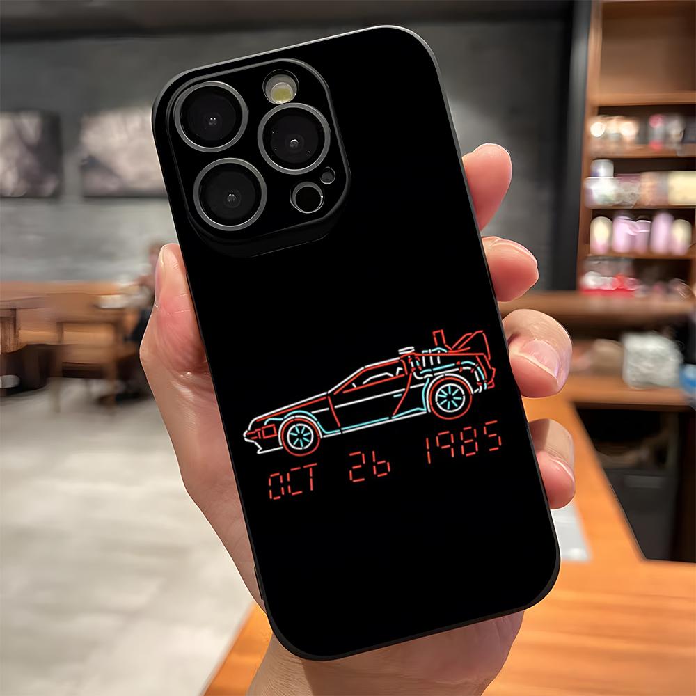 Горячий чехол для телефона из фильма «Назад в будущее» для IPhone 17 Pro Max 15 Pro 16 14 Plus 12 13 Mini 11 Pro Ударопрочный мягкий чехол