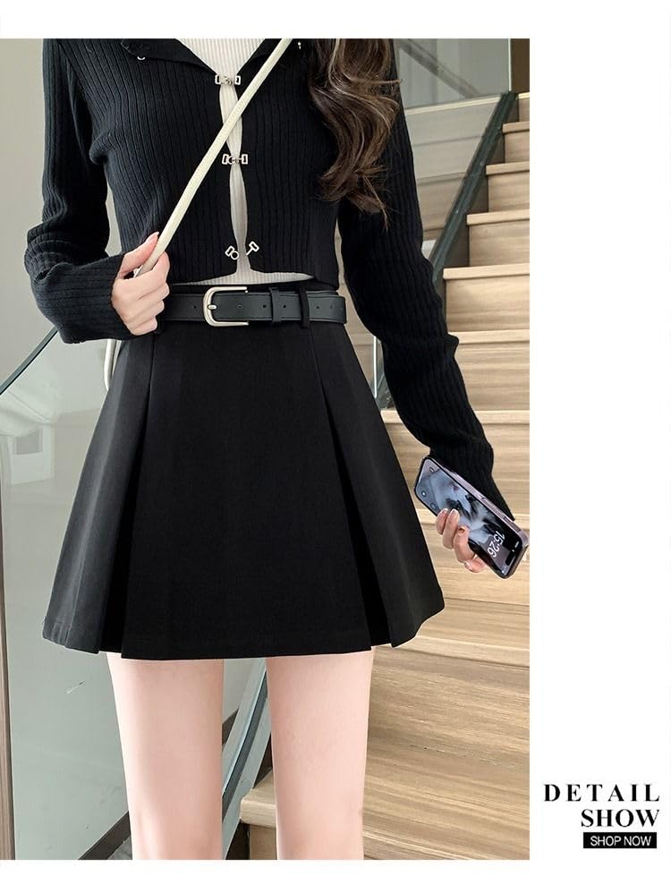 Дом Яёи Микро Мини Мини Однотонная Высокая Милая и Выше Колена Идеально для Высоких или Размера L Женская Юбка, На Молнии, Длина, Цвет, Талия, Взрослая, Длина,