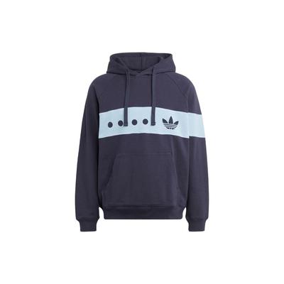 adidas Мужские толстовки с капюшоном Originals Color Block Logo Print Blue IC8391