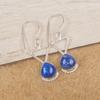 Lapis Lazuli Earrings, 925 Solid Sterling Silver Jewelry, Handmade Silver Jewelry AAA+ Designer Earrings For Anniversary Gift