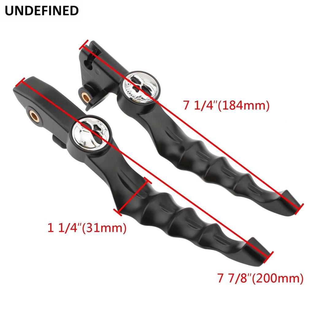 Skull Clutch Brake Levers For YAMAHA XVS400 XVS650 Dragstar XVS 400 1996-2002 V-Star XVS 650 1997-2002 Black Chrome