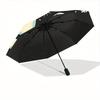 1pc Ghost Bunny Automatic Open/Close Umbrella - Compact Travel Umbrella, 8-Rib Heavy-Duty Construction, Ideal Gift, 28048