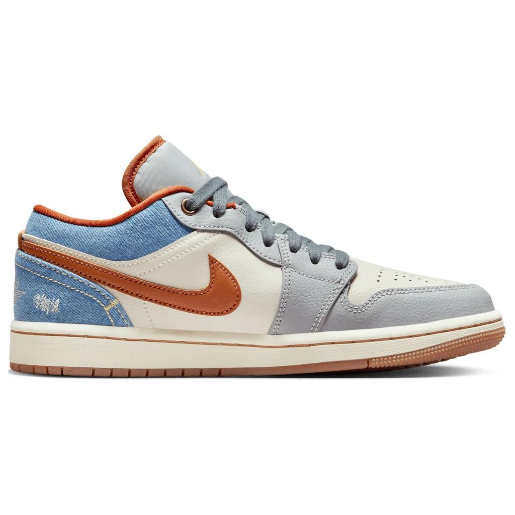 Air Jordan 1 Low Phantom Denim Women Sneakers Cream Multi-Color Coconut-Milk FZ5045-091