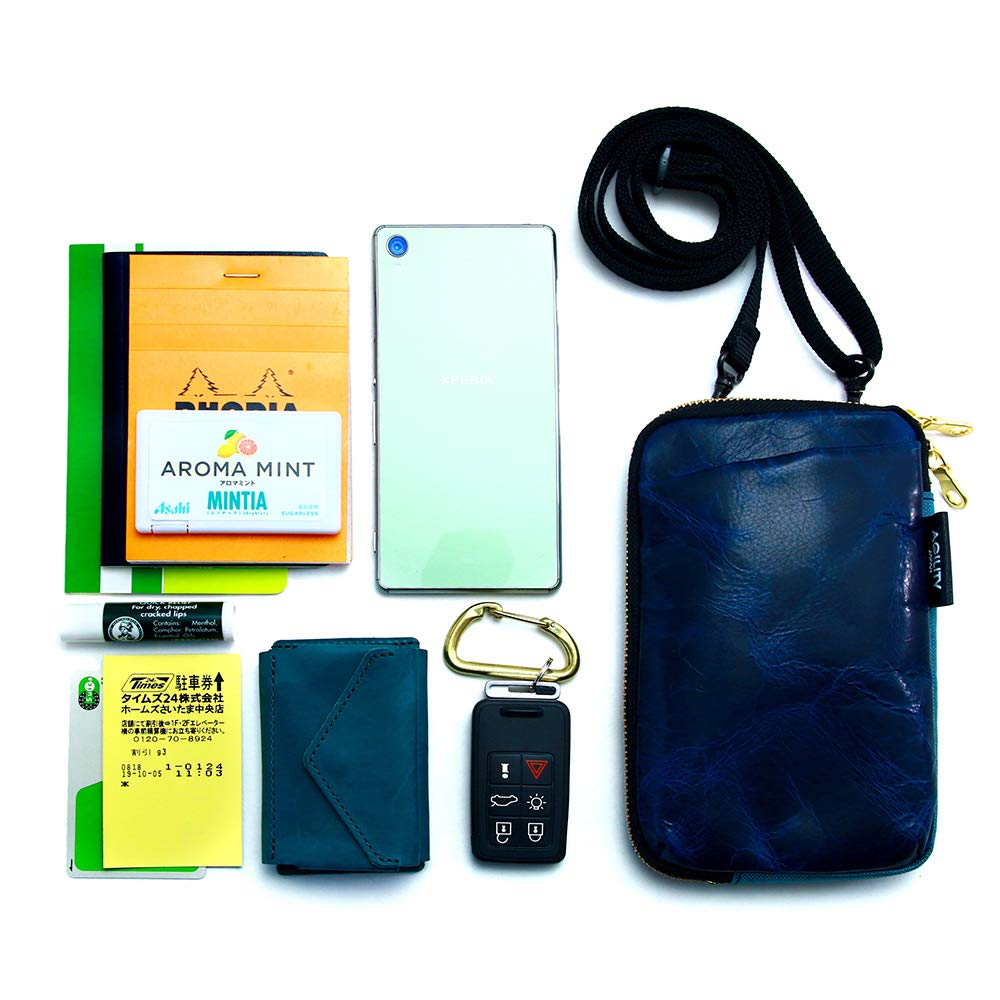 AGILITY Affa Smartphone Shoulder Bag Smartphone Shoulder Pouch Shoulder Bag Mini Shoulder Genuine Leather Leather "Park Pochette" Men's