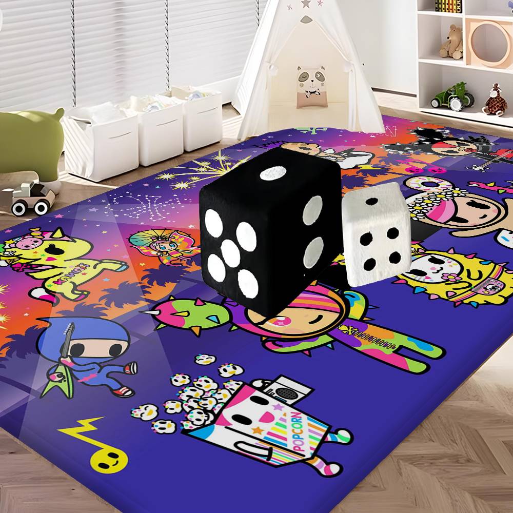 Мультяшный T-Tokidoki Кухонный коврик Детская Комната Спальня Декор Балкон Противоскользящий Коврик для двери Гостиная Alfombra