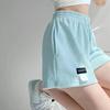 Women's Shorts  Summer High Waisted Sports Shorts Loose Bottoms Female Casual Elastic Waist Pants Solid Color Homewear