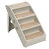 4 Steps Foldable Pet Staircase Dog and Cat Ladder Ramp Climb for Indoor and Outdoor UseLight Grey