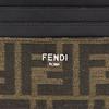 Fendi Серия Roma Логотип бренда Держатель для карт из телячьей кожи Мужской держатель для карт Коричневый 7M0164ALWKF0L3T