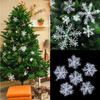 Christmas Snowflake Ornaments 6pc/set Winter Window Wall Deoration for Home Festival Party Window Wall Door Decoration