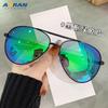 Women's high-end double-bridge outdoor cycling sunglasses, men's trendy street style decorative sunglasses