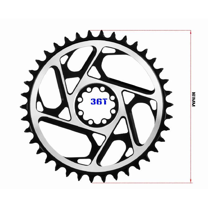 GOLDIX 3mm Offset 8 Bolt MTB Chainring CNC Hollow Narrow Wide Sprocket 36T 38T for SRAM forAXS FORForce 8-Nails 10 11 12 Speed