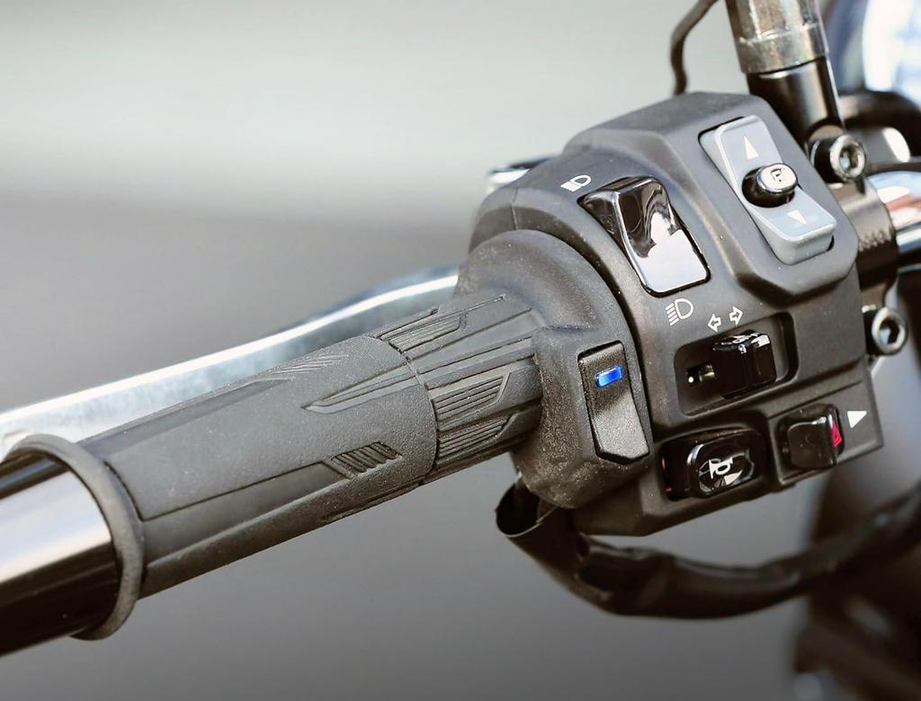 Kijima GH10 Heated Grips with Integrated 120mm Button for Part Number Throttle, Switch, 22.2mm Diameter, 304-8214