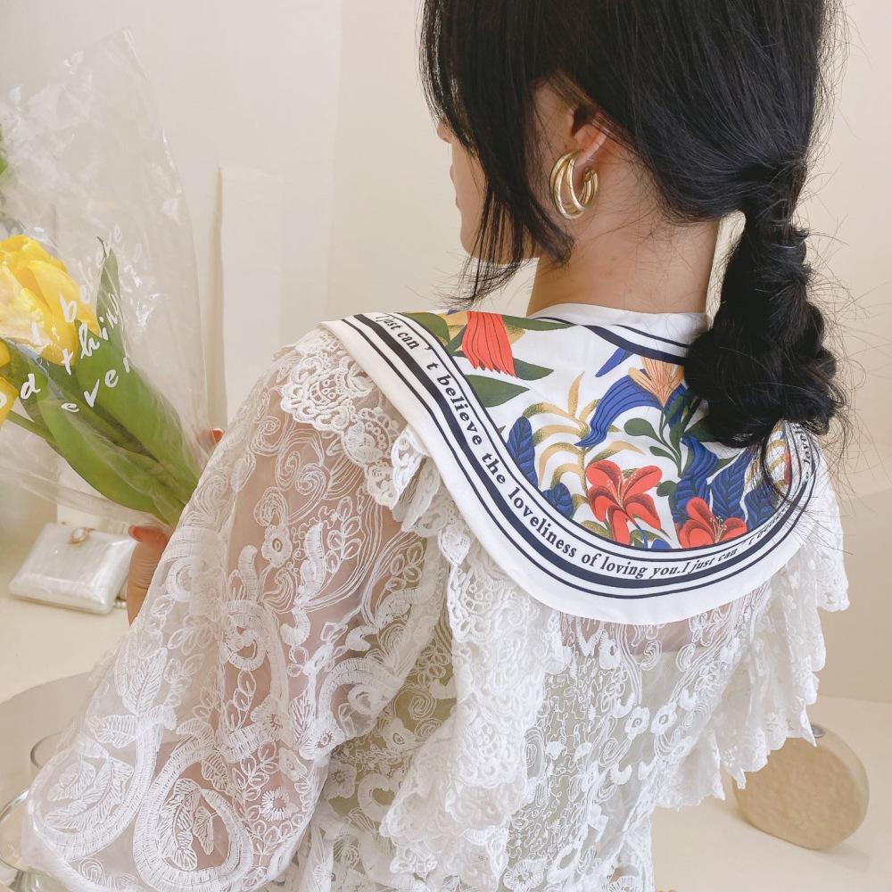New Shoulder Scarf Shawl Women'S Fake Collar Shoulder Protection Scarf Air-Conditioned Room Camisole Decoration Paired With Neck Protection Knot