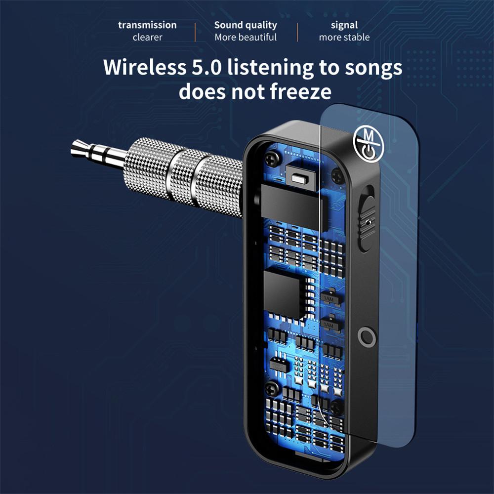 2 в 1 Bluetooth передатчик приемник беспроводной аудио 3,5 мм Aux адаптер стерео Ack для автомобильной музыки аудио Aux приемник громкой связи