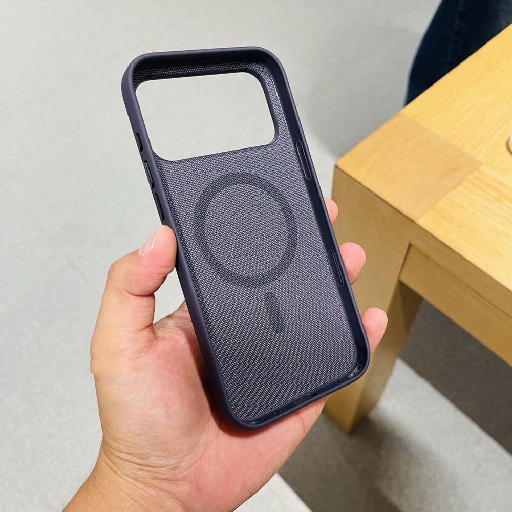 Apple iPhone 17 Pro Max Magnetic Case with Tech Fabric Button Cover