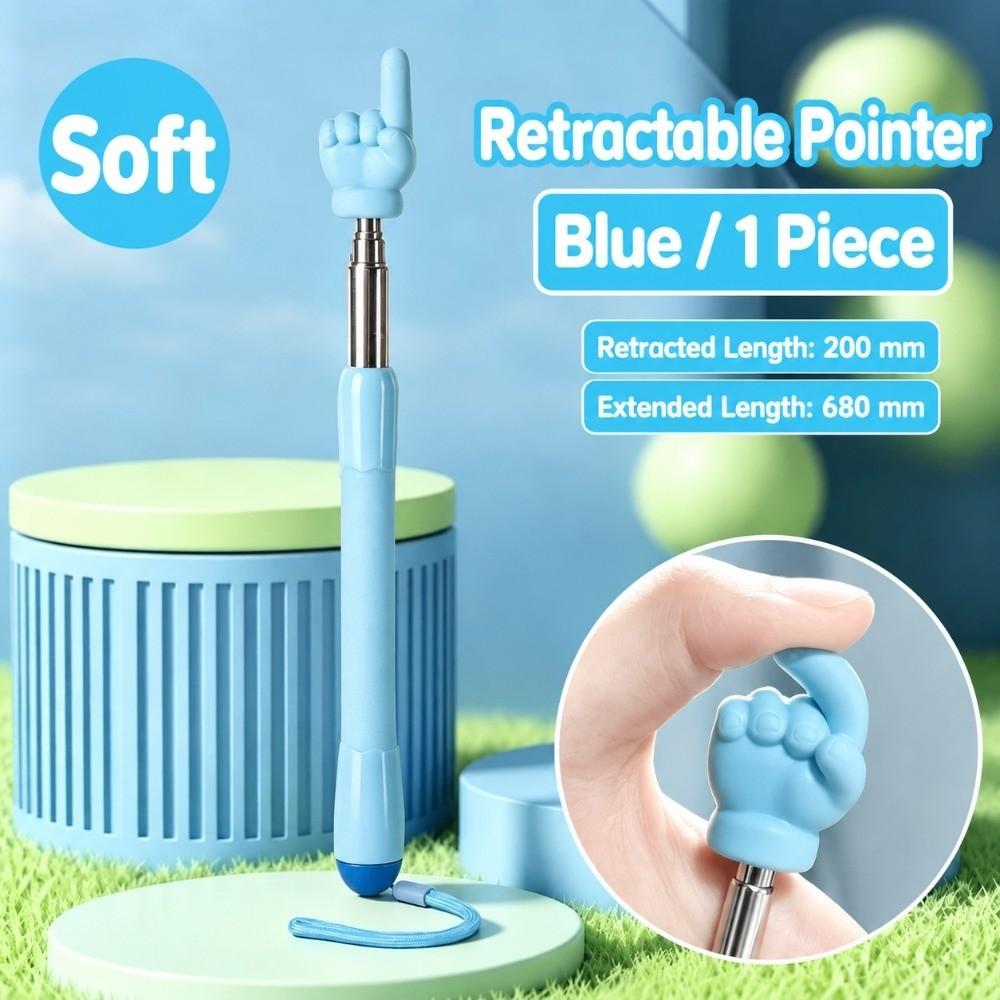Silicone Reading Pointer Retractable Classroom Pointer Practical Reading Guide Stick Kids