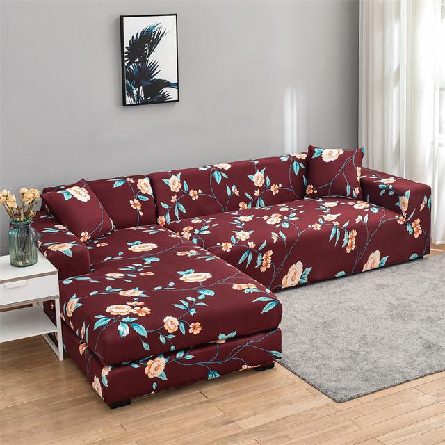 Эластичные чехлы на диван для гостиной, спандекс, шезлонг, угловой чехол для кресла, подушка, мебель для дивана