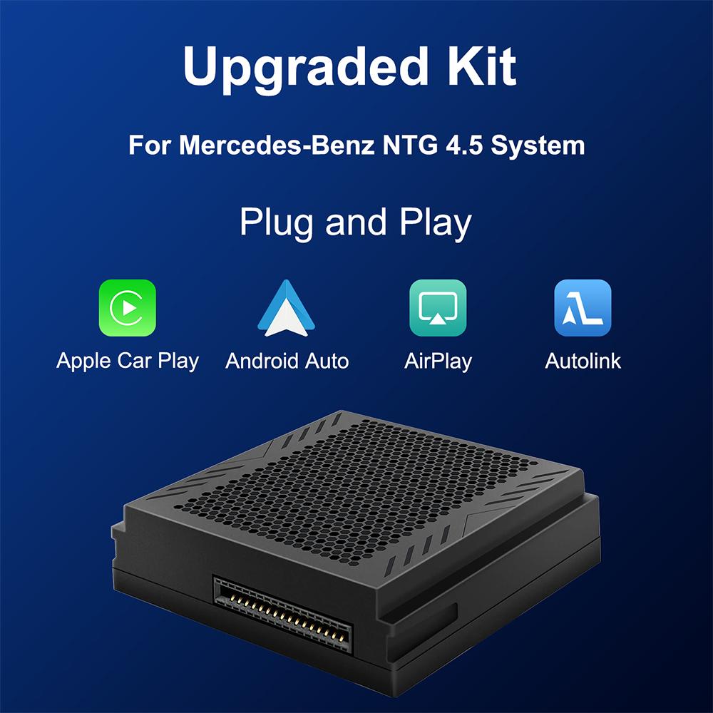 Обновление беспроводной Carplay подходит для Mercedes Benz ABCE CLA GLA GLK ML Sprinter NTG4.5 Becker Module Android Auto Navigation