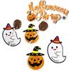 50Pcs Halloween Candy Package Card Ghost Pumpkin Lollipop Holder Cards Kids Halloween Party Home Diy Decor Supplies