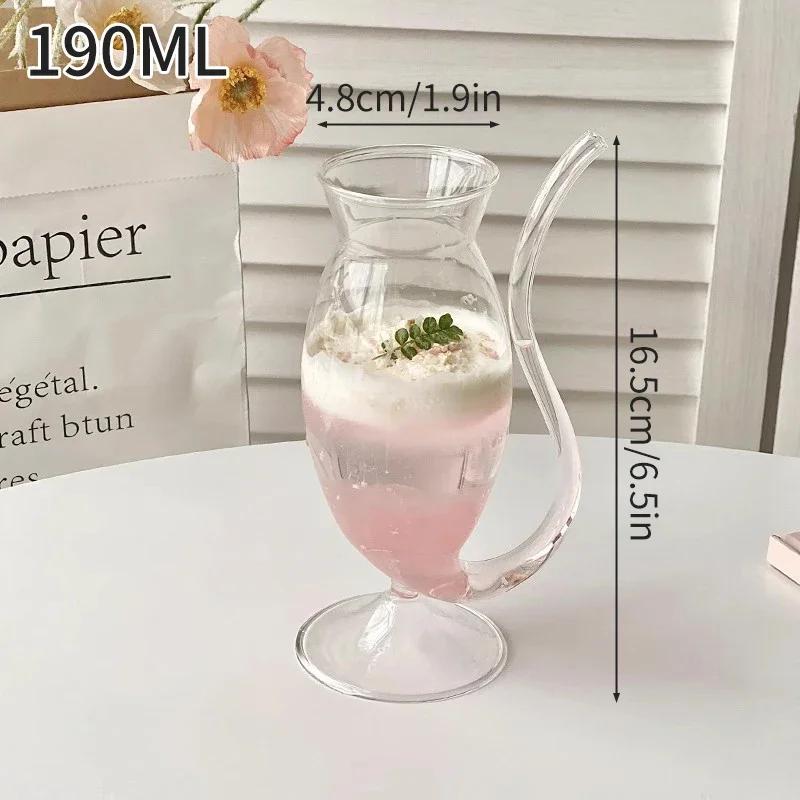 Стеклянная кружка INS Grapes, термостойкий стакан, стакан для питья, чашка для кофе со льдом, летняя и зимняя посуда для напитков, подарки на новоселье