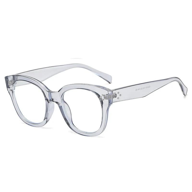 Full Frame Retro ladies Men Optical Computer Eyeglasses New Large Square Anti Blue Light Glasses Frames Decoration Fake Eyewear