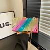 Acrylic Bag 2025 New European and American Fashion Glossy Color Shoulder Bag Women's Crossbody Chain Box Bag Tide
