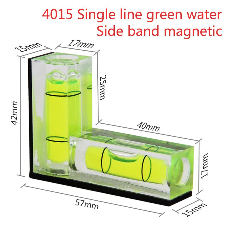 Портативный уровень, пластиковый Г-образный двунаправленный пузырьковый уровень с магнитным уровнем сбоку