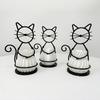 Creative Metal Stand Flowerpot Multi-functional Desktop Flower Vase Funny Cat Shaped Vase  Gifts