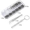 Tweezer 5 Pairs Nose Pads Tiny Screws Eyeglass Repair Kits Stainless Steel Sunglasses Repair Tools