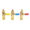 Pack of 3 Air Conditioning Refrigerant Ball Valve Kits Shut-off Valves Brass Material Repair Part for Multifuntion Use
