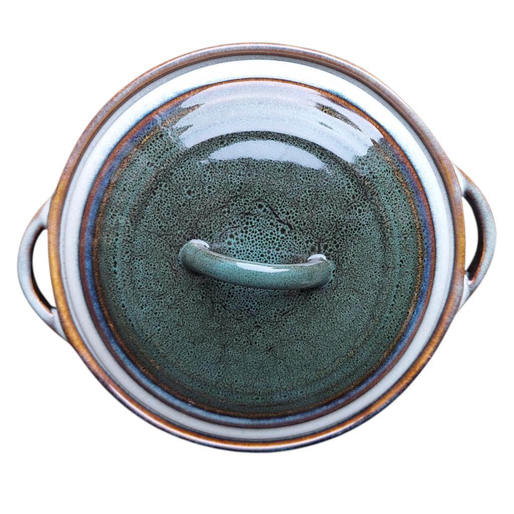 2L POT SOUP TURNER OVEN RESISTANT VESSEL WITH LID BREAD 23 cm