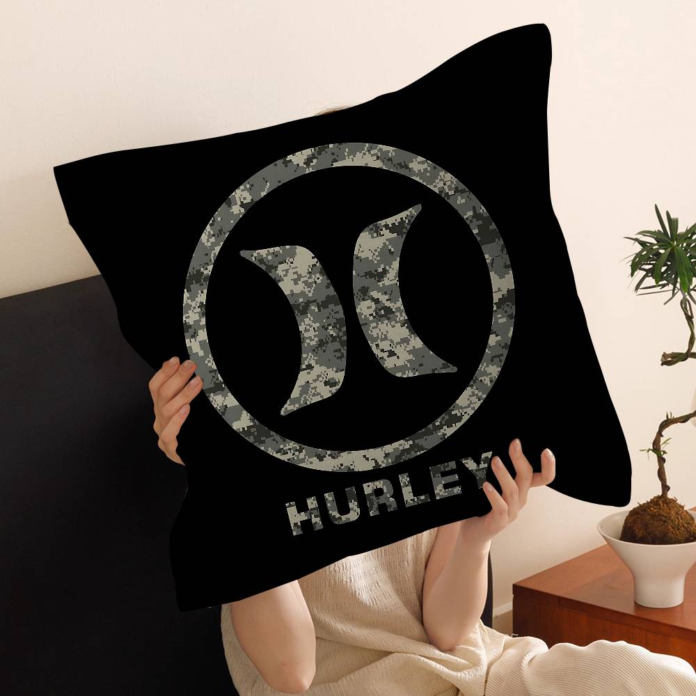 Ashion Cool Brand Vintage H-Hurley Pillow Anime Pillow Sofa Bed Head Pillow Cover Cushion Cover 45X45 Cm Fashion