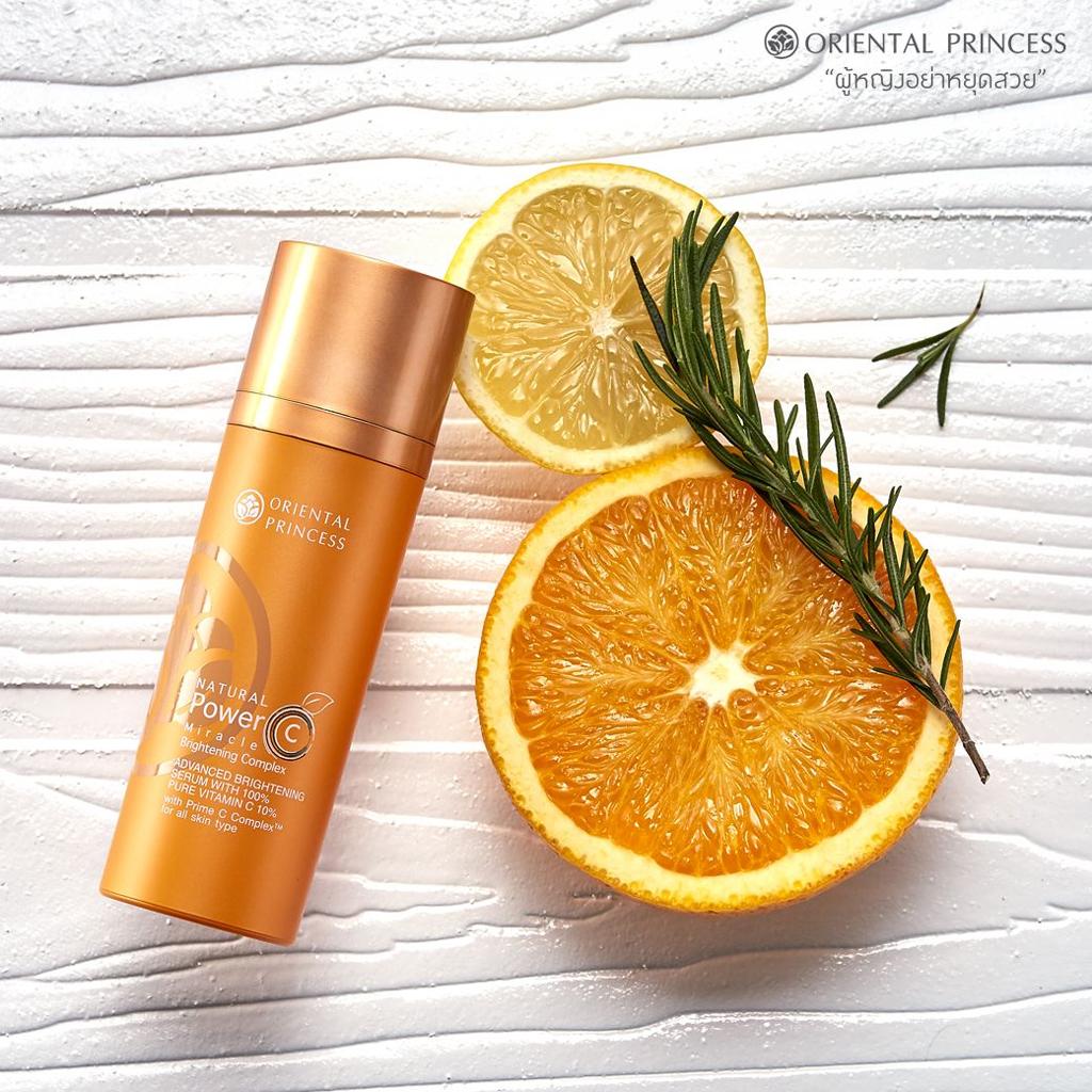 Oriental Princess Natural Power C Miracle Brightening Complex Усовершенствованная осветляющая сыворотка со 100% чистым витамином С 10%