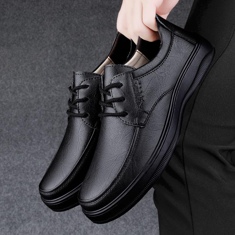 Fashion High Quality Classic Men Shoes for Wedding Genuine Leather Men Casual Shoes All-match Non-Slip Business Oxfords Shoes for Men