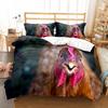 Пододеяльник с изображением фермерской курицы King Queen, комплект постельного белья с изображением милого цыпленка, семейное одеяло с изображением животных, 2/3 предмета из полиэстера, покрывало