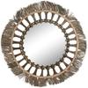Wall Mirror - HOME ESPRIT - Natural Tropical - Round - 60 Cm - Multicolor