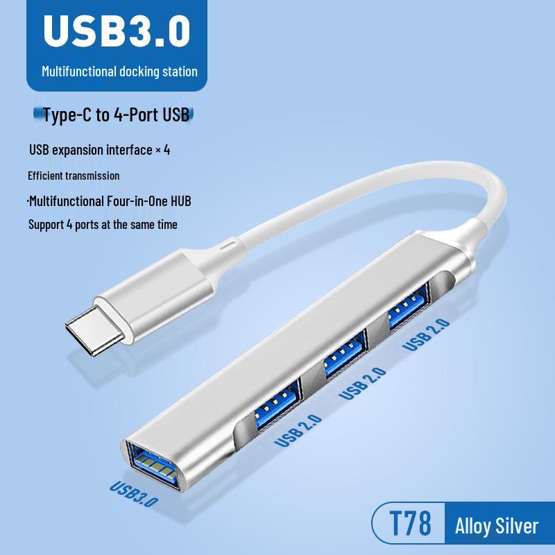 Многофункциональный USB-C хаб-разветвитель 4-в-1