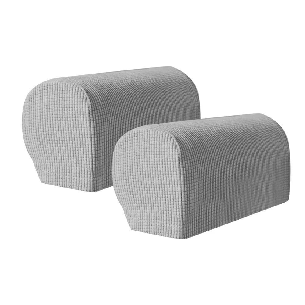2Pcs Elastic Stretch Jacquard Sofa Arm Covers Dust-Proof Armchair Slipcovers Couch Cover  Sofa
