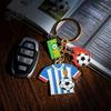 Long-lasting Keychain Football Peripheral Keychain, Jersey with Metal Sports Enamel Color, Lightweight Portable Fan Accessory Trophy