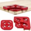 3Pcs Corner Routing Template Set Aluminum Alloy Woodworking Round Corner Chamfer Template Precise Radius Jig Router Template