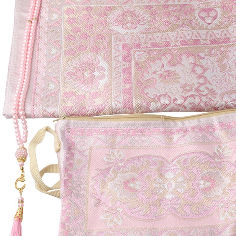 3 шт./компл. бусины мусульманский коврик для богослужения набор полиэстер жаккардовый узор коврик исламский подарочный молитвенный коврик набор Рамадан 70x110 см