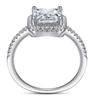 Bague Ringen 3-каратное квадратное цветное кольцо Моссан, обручальное кольцо из стерлингового серебра 925 пробы, оптовая продажа для женщин, ювелирные изделия