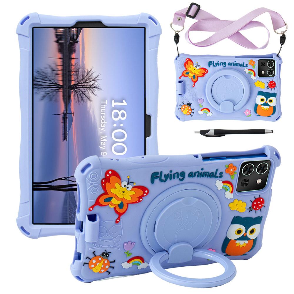 Вращающийся мультяшный мягкий чехол для Samsung Galaxy Tab A7 Lite A9 8.7 дюймов SM-T220 T225 SM-X110 X115 силиконовый детский чехол-подставка для планшета