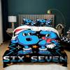 2/3pcs Catoon Duvet Cover Set Funny 67 Six Seven Meme Bedding Set Bedroom Decoration Single Twin Full Size Adult Boys