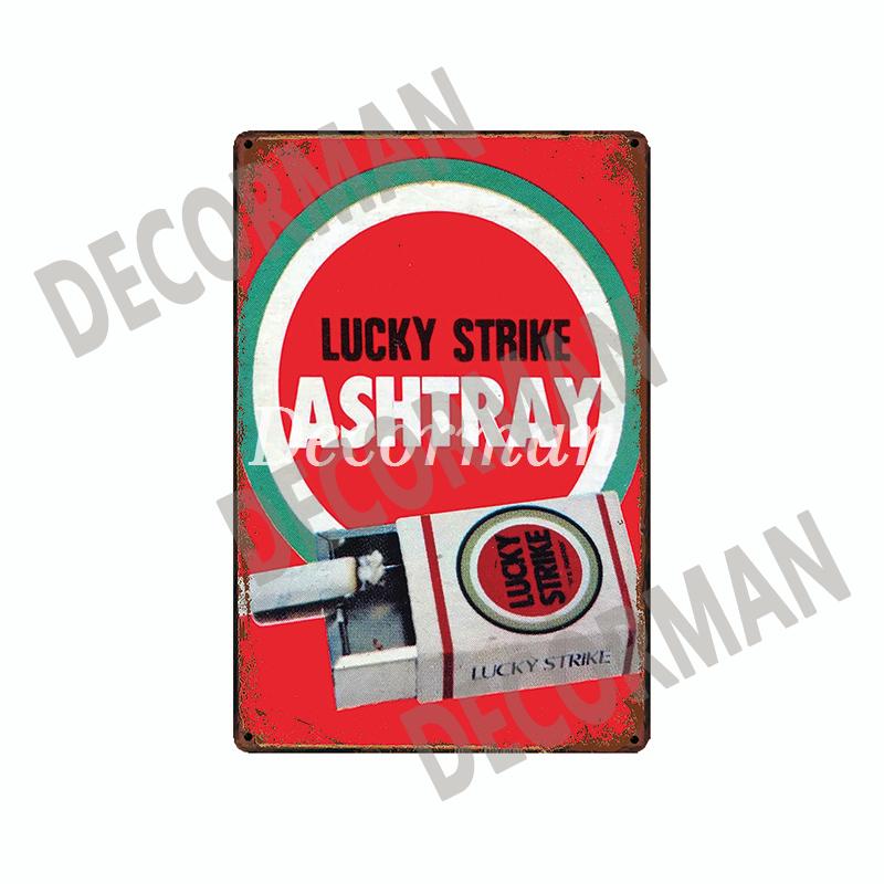 [ WellCraft ] Сигареты Lucky Strike Металлические вывески Постеры Винтажная настенная живопись LTA-1763