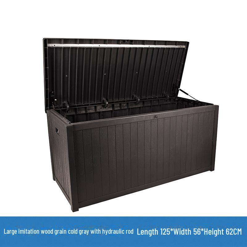 Шкаф для хранения вещей в саду: Водонепроницаемый и солнцезащитный ящик-перекидной верх для использования во дворе семьей на вилле