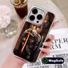 Чехол для мобильного телефона Рыцари-тамплиеры для iPhone 17 16 15 14 13 12 11 Air Pro Max Plus Magsafe Серебряное покрытие Цветной чехол Роскошный