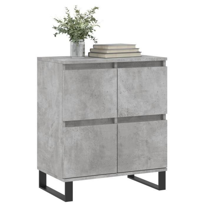 VidaXL Buffet Concrete Grey 60x35x70 Cm Engineered Wood 831224