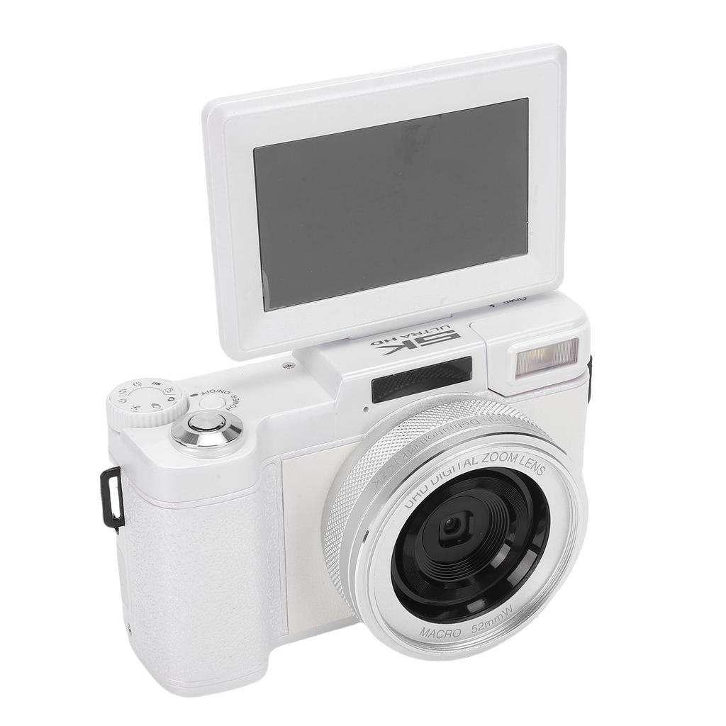 5K Digital Camera 64MP 18X Zooming 3 Inch Screen WiFi Buty Camera with LED Fill Light for Selfies Travel