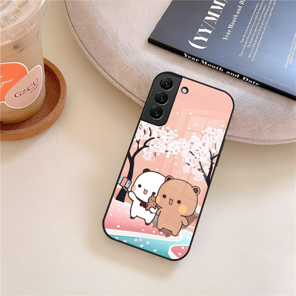 BUBU DUDU Cartoon Phone Case Glass For Samsung Galaxy S26 S25 S21 S22 S24 S23 S20 Ultra Fe Plus A16 A24 A55 A53 Coque